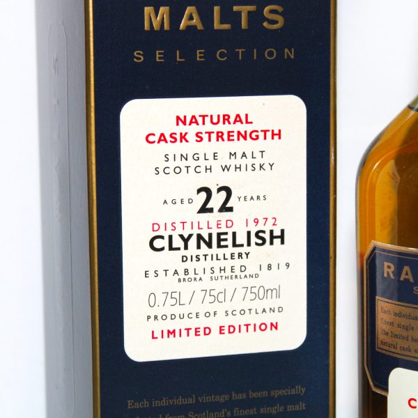 Clynelish 1972 22 year old rare malts selection box