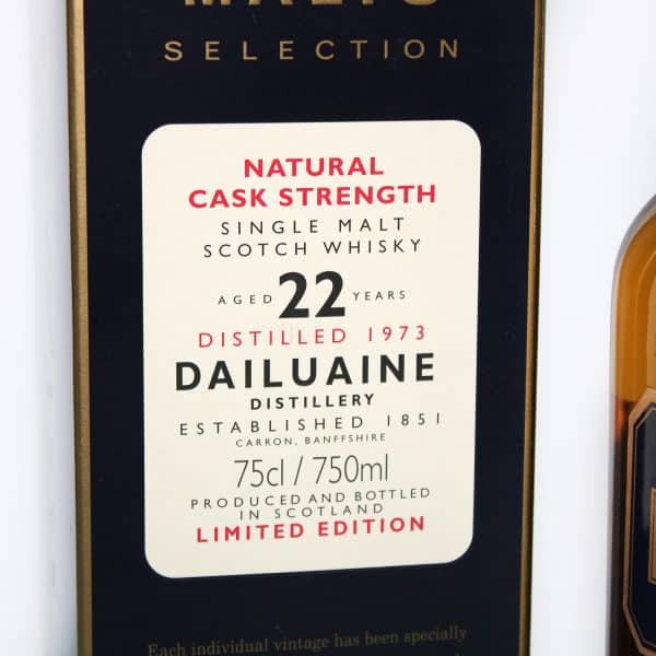 Dailuaine 1973 22 year old rare malts selection box