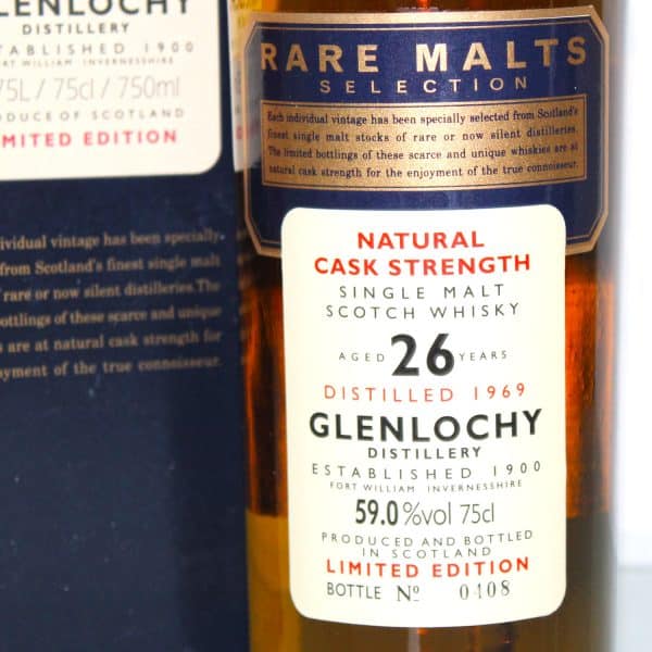 Glenlochy 1969 26 year old rare malts selection label