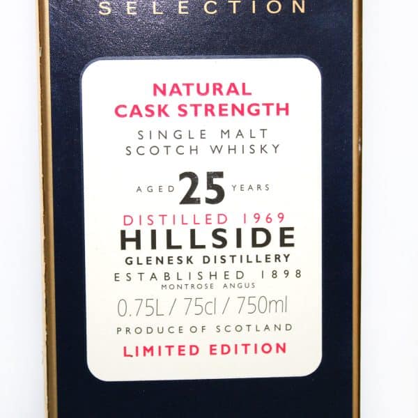 Hillside 1969 25 year old rare malts selection box