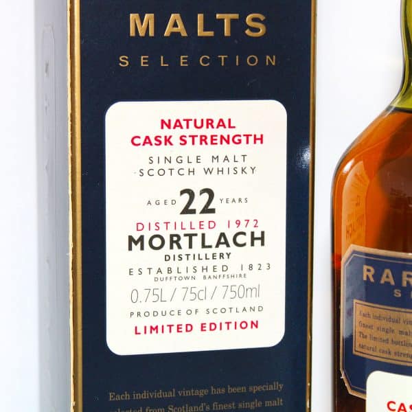 Mortlach 1972 22 year old rare malts selection box