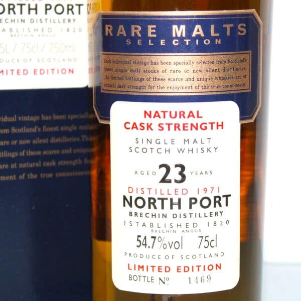 North Port 1971 23 year old rare malts selection label